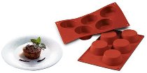 @ Silikon-Matte | -Form 5 runde Formen | Muffins | Cupcakes (1/3GN= 17,5x30cm)