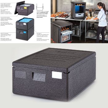 @ Thermo-Transportbox schwarz, rechteckig, V53