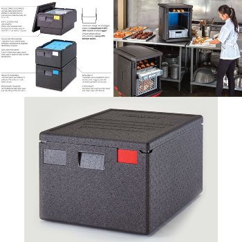 @ Thermo-Transportbox schwarz, rechteckig, V53