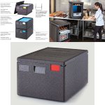 @ Thermo-Transportbox schwarz, rechteckig, V53