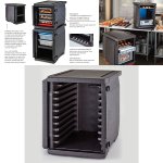 @ Thermo-Transportbox schwarz, rechteckig, V126, 9 Einschübe