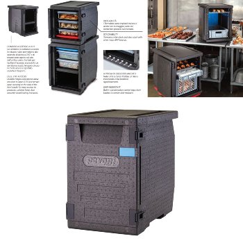 @ Thermo-Transportbox schwarz, 1/1GN, rechteckig, V86