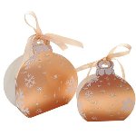 @ Pralinen-Schachtel T2 roségold mit Schleife (ca.150g)
