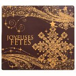@ Schoko-Dekor Bûche-Ansatz bitter 'Joyeuses Fêtes' (75 Stk)