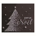 @ Schoko-Dekor Bûche-Ansatz bitter mit Relief 'Joyeux Noel' (48 Stk)