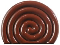 @ Schoko-Dekor Bûche-Ansatz bitter mit Relief 'Tourbillon' (75 Stk)