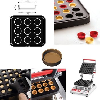 @ Cookmatic Back-Platte Rund glatt 7,1cm (2 tlg) Ober-& Unterteil