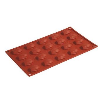 Silikon-Matte | -Form 20 Mini Madeleines | Bärentatzen | Muscheln (1/3 GN=17,5x30cm)
