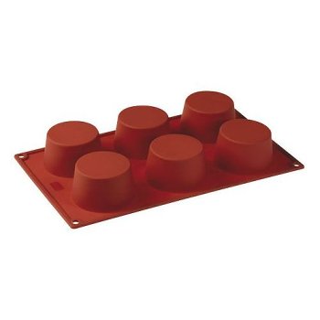 @ Silikon-Matte | -Form 6 Muffins | Cup Cakes (1/3GN= 17,5x30cm)