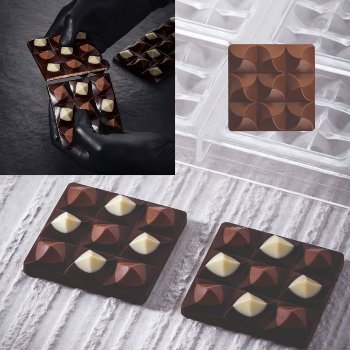 Gießform Tafel | Tafelgießform quadratisch | viereckig 'Mini Moulin'
