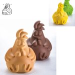 @ Gießform Huhn/Hahn 'Rafael' (4 Teile für 2 Stk)