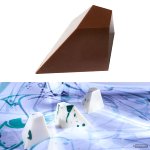 @ Gießform Praline | Pralinengießform 18 asymetrische Formen Design 'Comaschi'