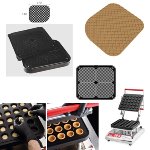 @ Cookmatic Back-Platte Waffel 17x14cm (2 tlg) Ober-& Unterteil