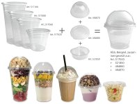 PET US-Clear Cup-Einsatz für US-Clear Cups 100ml