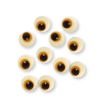 @ Schoko-Dekor Aufleger 'Augen', weiße Schokolade (336Stk)