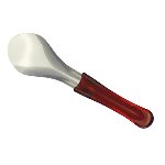 Eisspatel/ Eisspachtel Kunststoffgriff, rot/transparent, 26cm
