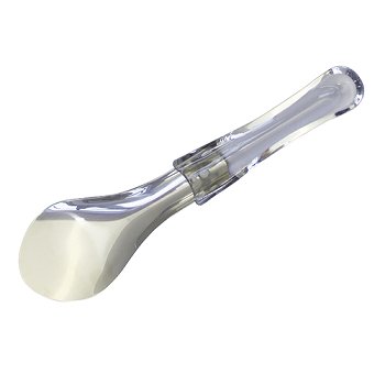 Eisspatel/ Eisspachtel Kunststoffgriff, transparent, 26cm
