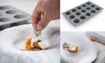 Silikon-Matte/-Form 15 Käseformen 'Ricotta' (1/3GN =17,5x30cm)