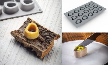 Silikon-Matte | -Form 15 Knochen-Formen 'Ossobuco' (30x17,5cm)
