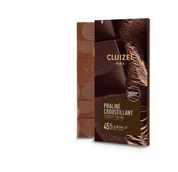 Tafel-Schokolade vollmilch 'Lait Praliné Croustillant' 45% mit Knuspernougat (100g)