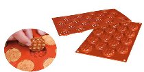 @ Silikon-Matte | -Form 18 runde Waffelnformen (1/3 GN=17,5x30cm)