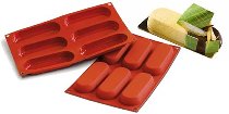 @ Silikon-Matte | -Form 6 ovale Formen | Bisquits 'Savoiardo' (1/3 GN=17,5x30cm) SF103