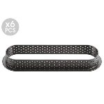 Torten- | Tartes- | Dessert-Ring Oval | Eclairform mikrogelocht 146/34/20 (6 Stk)