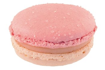 @ TK-Macarons 'Erdbeer-Bonbon Fizzy' ca.4,5cm / ca.20g (32 Stk/Pck - 12 Pck/Ukt)