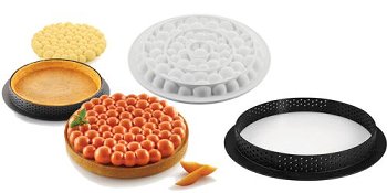 @ Kit Silikon-Matte |-Form | Einzelform rund mit Relief 'Bubble'