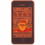 @ Transfer- | Siebdruckfolie für Smartphone 'Père Noel officiel' (12 Stk)