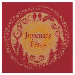 @ Schoko-Dekor Aufleger Carré weiß karamellisiert 'Joyeuse Fêtes' (120 Stk)