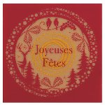 @ Schoko-Dekor Aufleger Carré weiß karamellisiert 'Joyeuse Fêtes' (120 Stk)