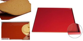 @ Silikon-Matte | -Form| Backmatte mit Rand (54,6x35,2cm)