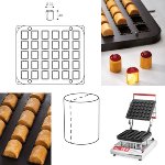 @ Cookmatic Back-Platte Zylinder 3,2x4cm (2 tlg) Ober-& Unterteil