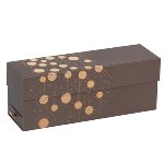 @ Geschenk-Schachtel groß 'Festivity Guirlande'' Braun-Gold