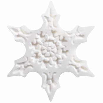@ Baiser-Dekor Schneeflocke mit Relief 'Grandscristaux' (140 Stk)