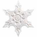 @ Baiser-Dekor Schneeflocke mit Relief 'Grandscristaux' (140 Stk)