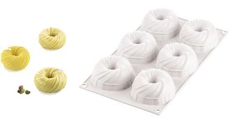 @ Silikon-Matte | -Form 6 verflochtene Formen
