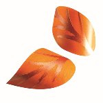 @ Schoko-Dekor Aufleger weiß Blätter gewölbt bronze-braun (240 Stk)