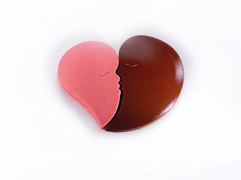 @ Gießform Tafel | Tafelgießform Herz 'French Kiss'