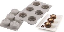 @ Silikon-Matte | -Form 6 runde Formen mit Kreisrelief