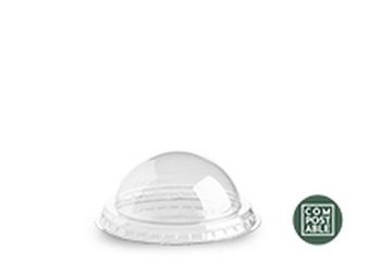 BIO PLA Deckel für Foglia Becher 350cc (100 Stk)