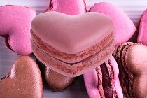 @ TK-Macarons 'Coeur Framboise' Herzform 4,5cm / 20g (32 Stk/Pck - 12 Pck/Ukt)