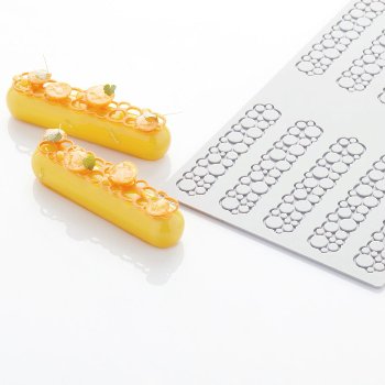 Silikon-Matte | -Form 10 Ringdekore 'Circles 3' (30x17,5cm)