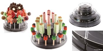 @ Ständer | Display | Aufsteller für Eis am Stiel | Stieleis und Cake Pops schwarz