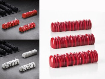 @ Silikon-Matte | -Form 14 halbrunde Formen 'Tronchetti' 'Sequoia' (30x40cm)