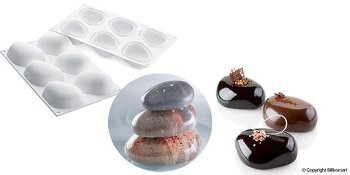 @ Silikon-Matte | -Form 6 assymetrische Formen | Steine 'Zen100'