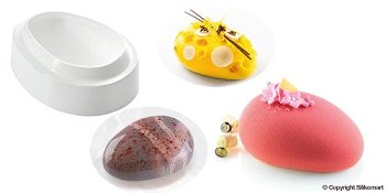 @ Silikon-Matte | -Form | Einzel- | Kuchenform Ei-Form | Stein groß 'Zen'
