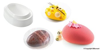 @ Silikon-Matte | -Form | Einzel- | Kuchenform Ei-Form | Stein klein 'Zen'