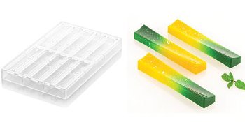 @ Gießform Riegel | Pralinengießform 'Onda B'